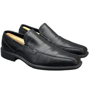 Ecco Johannesburg Black Leather Slip On Comfort Loafer Men 8 /42